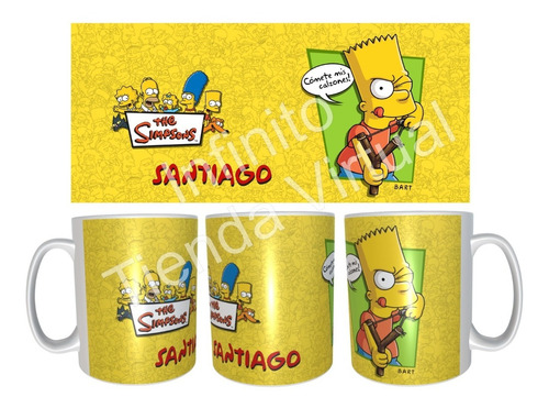 Mug Pocillo Taza Personalizado De Los Simpson