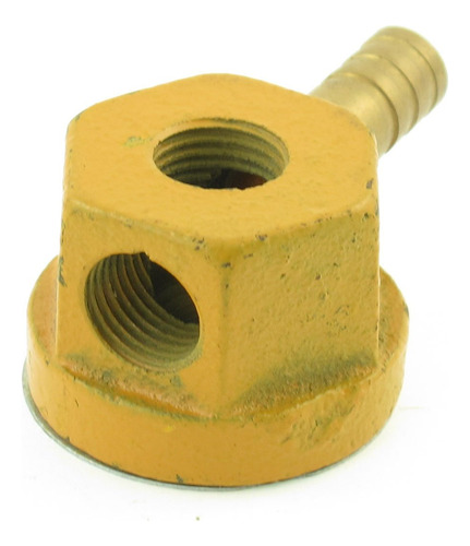 Qtqgoitem Amarillo Doble Salida Rosca 12mm Soporte Tubo Base