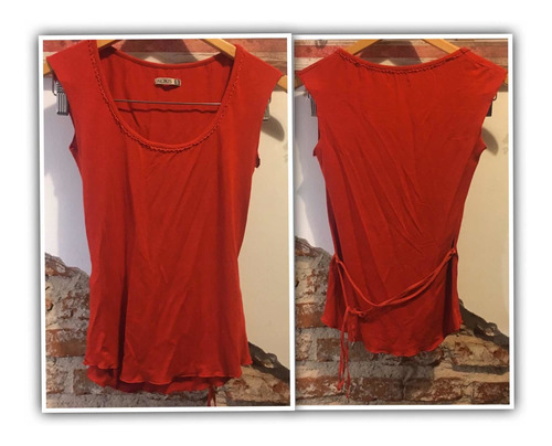 Blusa Roja Divina Lazo Atrás Opencloset Secondhand