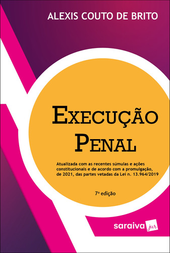 Execução penal - 7ª edição 2022, de de Brito, Alexis Couto. Editora Saraiva Educação S. A., capa mole em português, 2021