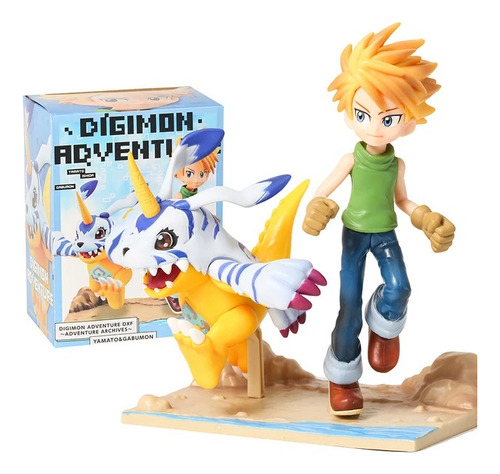 Digimon Adventure Figura Taichi Agumon Colección + Obsequio 