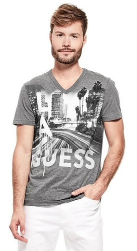 Polo Guess Usa, Jed Hea Destination V 100% Algodón Original