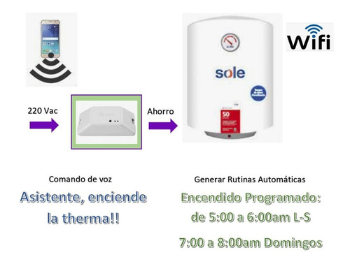 Interruptor Smart Wifi  - Tu Calentador Ducha Inteligente