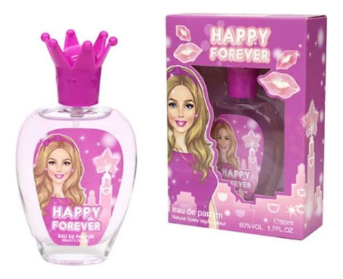 Perfume Niña Happy Forever Edp 50 Ml + Crema 50 Ml Morado