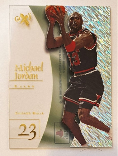 Michael Jordan De Chicago Bulls Nba Tarjeta Ex Skybox