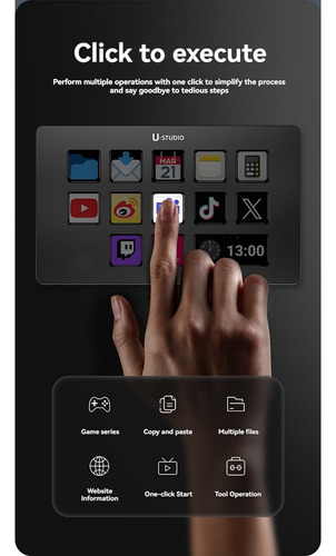 Controlador De Estudio Con Teclado Visual Stream Deck D200