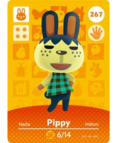 Pippy - Tarjeta Amiibo De Nintendo Animal Crossing Happy Hom