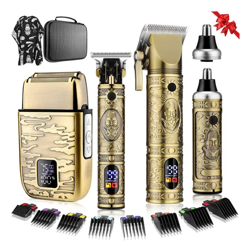 comprar Set De Afeitadora Eléctrica Hair Clippers Qreeyx T-blade Tri