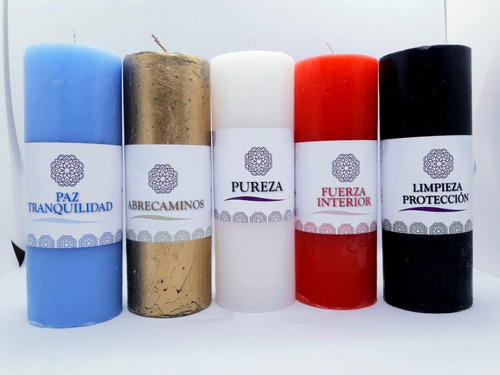 Imagen 5 de 7 de Vela De Intencion Proposito Proteccion Grande + Esencias