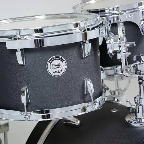 Bateria D One Dr22 Rocket Bks Black Satin Com Ferragens
