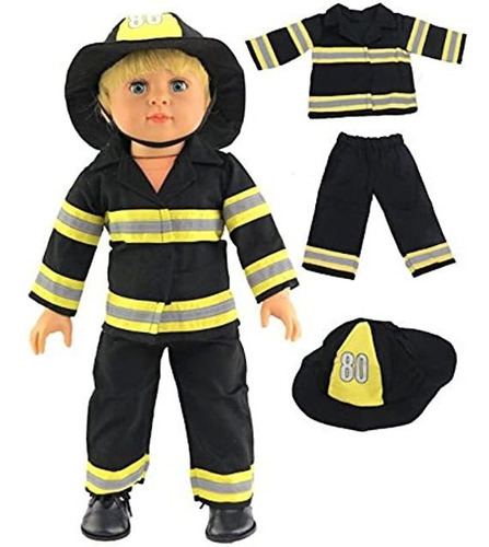 Bombero Outfit | Fits 18  American Girl Dolls, Madame Alexa