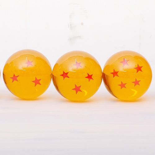Box Com 7 Esferas Do Dragão 3,5 Cm Dragon Ball Z Decorativo