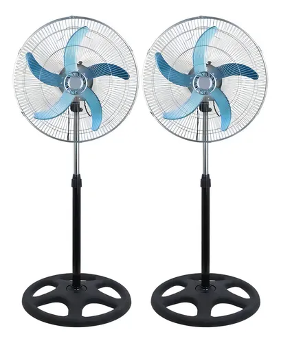 Ventilador de columna Turbo de metal, 5 aspas, 50 cm, potente marco de pedestal, color negro, diámetro 50 cm, 110 V