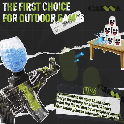 M416 Gel Ball Blaster Splatter Ball, Funciona Con Batería