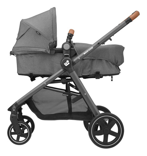 Carrinho De Bebê De Paseio Travel System Maxi-cosi Adorra Cinza Com Chassi De Cor Preto