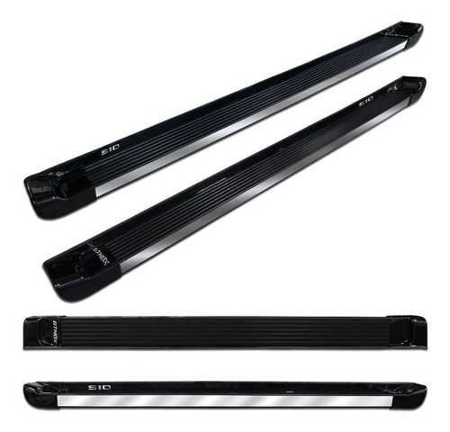 Imagem 3 de 6 de Estribo Lateral S10 2021 2022 2023 Cd Preto Personalizado P2