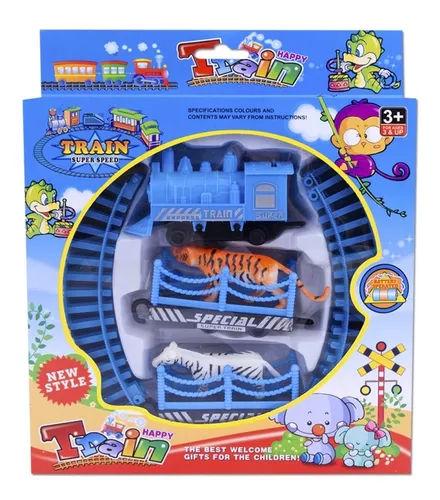 Trem Brinquedo Locomotiva Trenzinho Infantil Elétrico Vagão