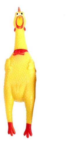 Juguete Sonoro Forma D Pollo Para Perro Chillon Mascota 41cm