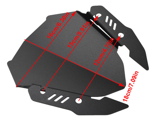 Parabrisas For Yamaha Mt-15 18-23 Mt-125 20-21 Negro
