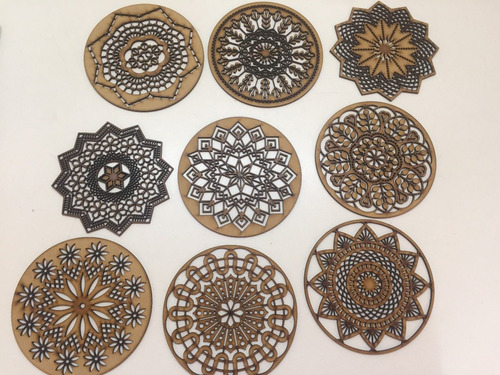 Imagen 1 de 10 de Mandala Souvenir Laser De Fibrofacil Somos Fabricantes 15cm