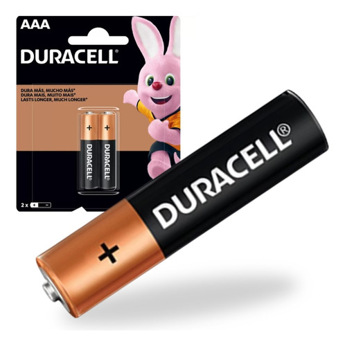 Pilhas Alcalina Aaa 2 Unidades Duracell