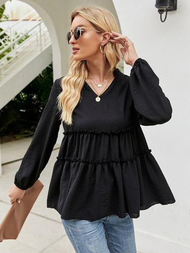 Blusa Pleplum Para Mujer