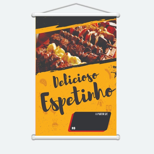 Banner Divulgação Espetinhos 106x73cm