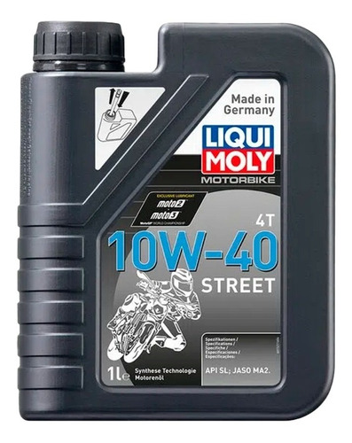 Aceite Moto 10w40 Motorbike Street 4t Liqui Moly 1lt
