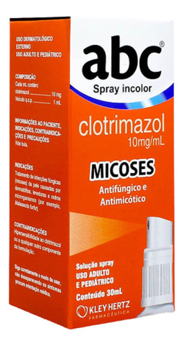 Abc Spray 45ml - Hertz Clotrimazol Spray