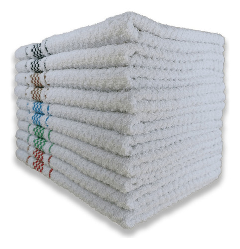 Kit 10 Pano De Prato Premium Soft 45x70 100%algodão Atacado Cor Dourado