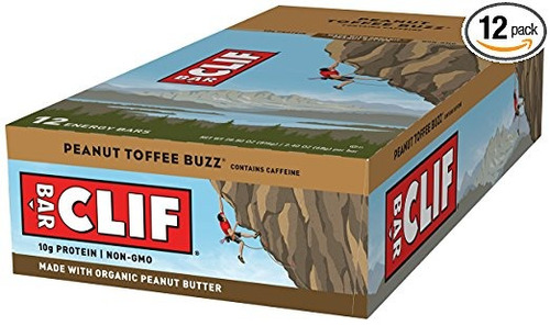 Clif Bar - Barra De Energía - Cacahuete Caramelo Buzz - Con 