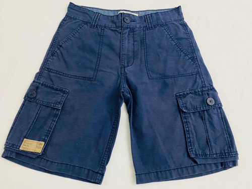 Bermuda Levis Tamanho 10 Anos Algodão Azul Bom Estado