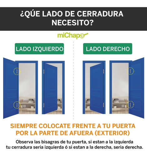 Imagen 5 de 5 de Chapa Cerradura Phillips Alta Seguridad 2 Bulones Ainox