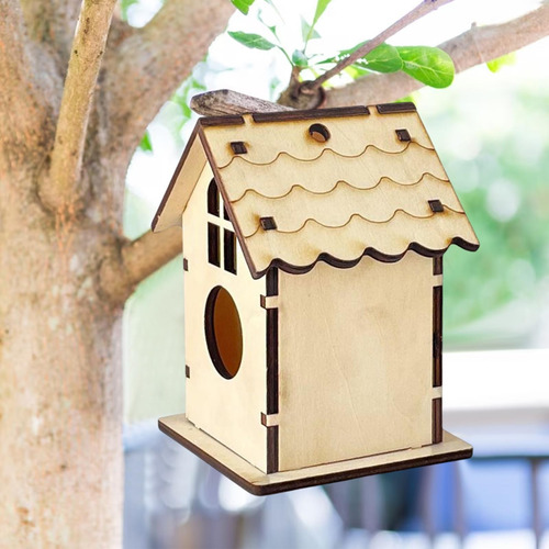 Casa De Pájaros De Madera Jaula De Jaula De Pájaros Hecha