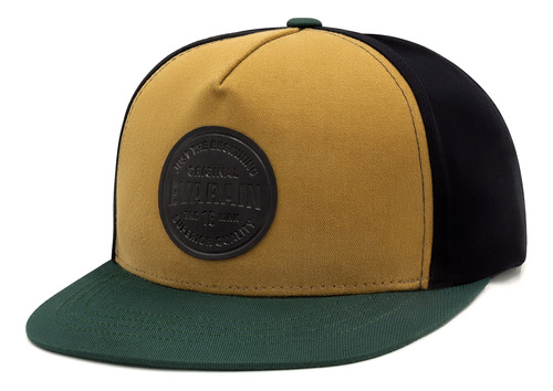 Gorra Plana Flat Sage Camel Verde Gabardina Retro Eva Rain®