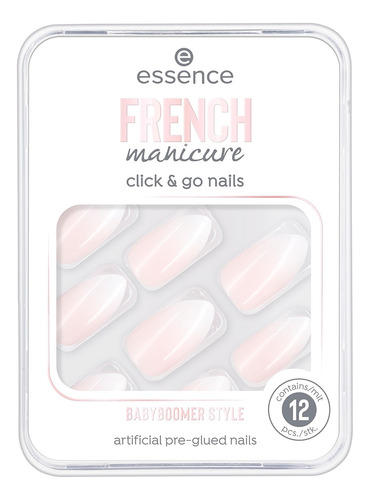 Essence Uñas Manicura Francesa French Click & Go Babyboomer 