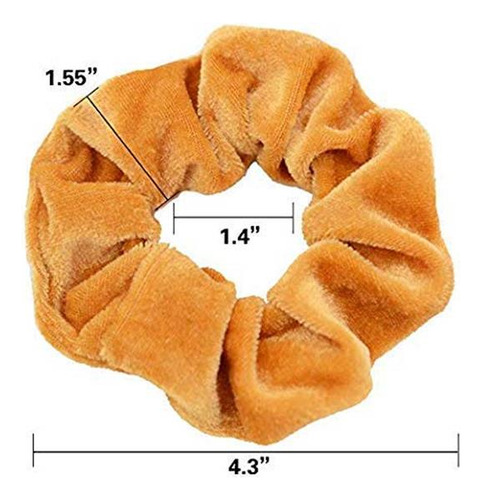 55pcs Gomas Para El Pelo De Terciopelo Elásticos Bobbles Cin