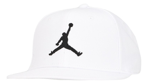 Gorra Jumpman Pro Blanca Talle S / M Original - Adulto Blanco S/m Lisa