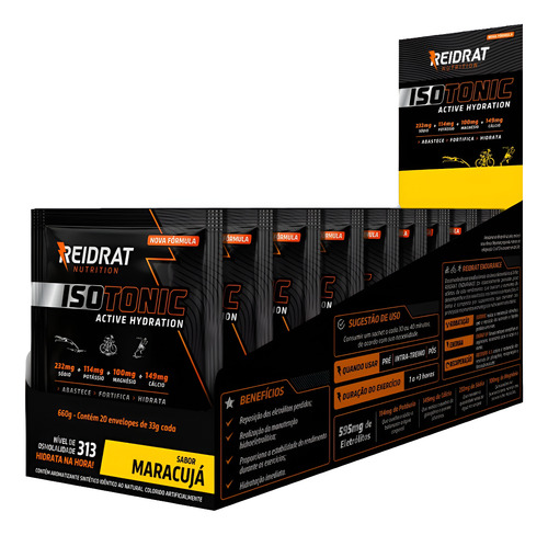 Isotônico Isotonic Reidrat Power Display 20 Un. X 33g