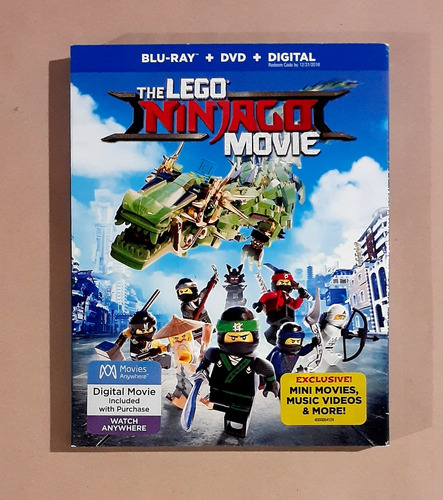 Lego Ninjago La Película - Blu-ray + Dvd Original