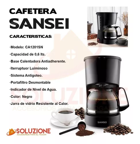 Cafetera Eléctrica de filtro 0.75 L Sansei - Tienda Newsan