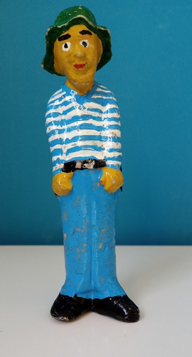 Muñeco Figura Capitán Piluso De Yeso Pintado (artesanal) (Usado)
