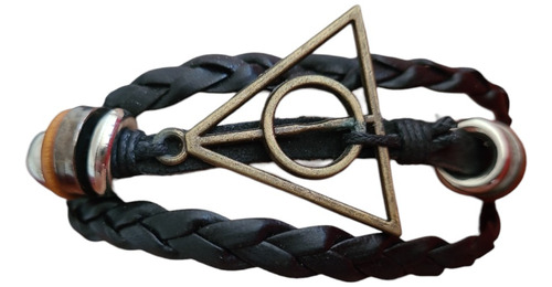 Pack 5 Pulsera Ecocuero Multicapa Con Diseño De Harry Potter