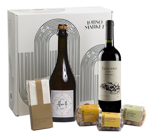 Caja Navidad Espumante Alma 4 Vino Zuccardi Serie A Rapanui