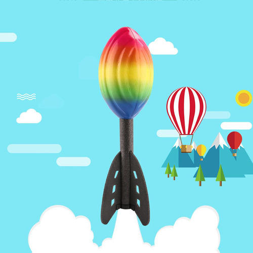 Rainbow Foam Hand Throwing Rocket Rocket Partido De