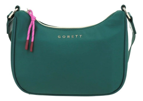 Bolsa Baguette Verde Gorett Mujer Gs24030-g Diseño De La Tela Liso