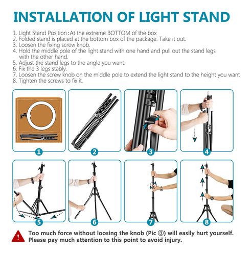 Juego De Luces Anulares Ultrafinas Blancas Rp18b Pro De 18 P