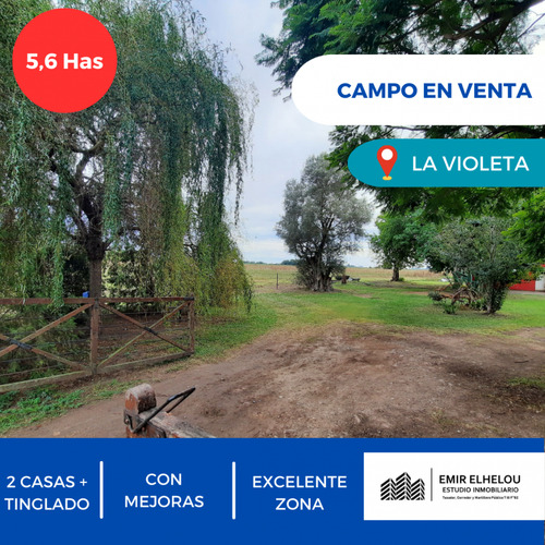 Hermoso Campo De 5,6 Hectareas En La Violeta (partido De Pergamino)