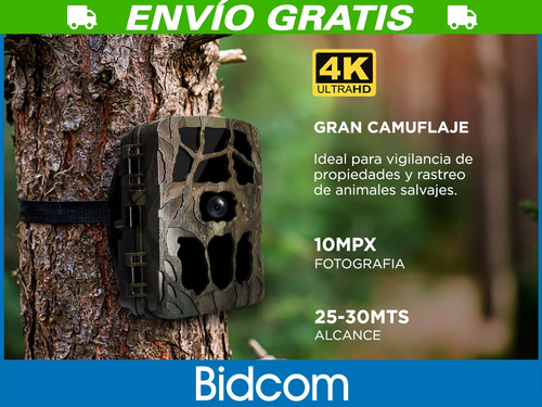 Imagen 3 de 10 de Camara Deportiva Gadnic Caza 4k Activacion X Movimiento Foto