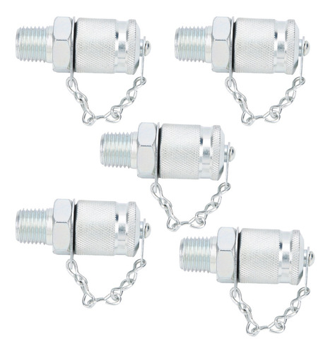 Imagen 10 de 10 de Conectores 5pcs Adaptador De Prueba Hidráulica Rosca Prueba